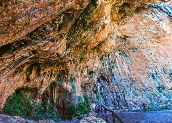 Grotta dell'Uzzo mağara Zingaro, Sicilya, İtalya — Stok fotoğraf