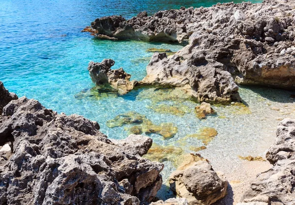 Baía de mar em Zingaro Park, Sicília, Itália — Fotografia de Stock