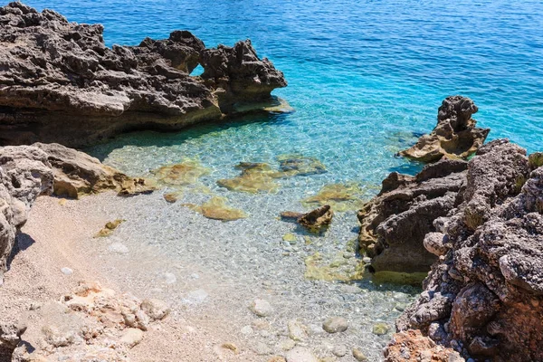 Zingaro Park, Sicilya, İtalya için defne deniz — Stok fotoğraf