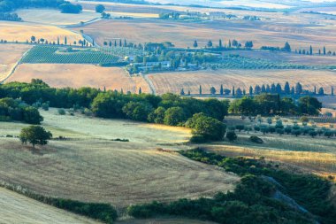 Tuscany kırsal, Pienza, İtalya
