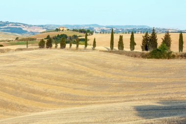 Tuscany gündoğumu kırsal, İtalya