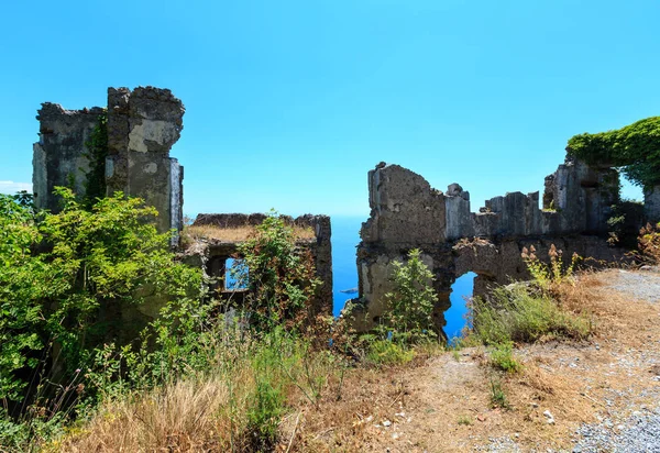 Ruins of the original settlement of Maratea. italy — Stock Photo, Image