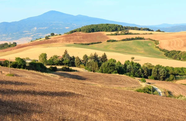 Campo en Toscana, Montepulciano, Italia — Foto de Stock