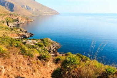 Zingaro deniz kenarı, Sicilya, İtalya