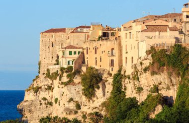 Tropea şehir görünümü, Calabria, İtalya