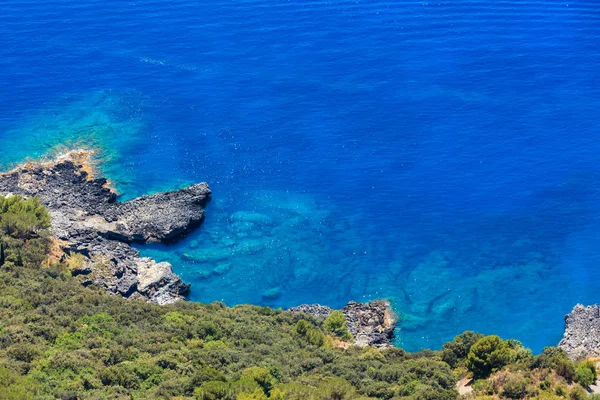 Tyrrenska havets kust, Italien — Stockfoto
