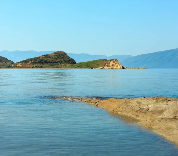 Morning sea coast, Albania. — Stock Photo, Image