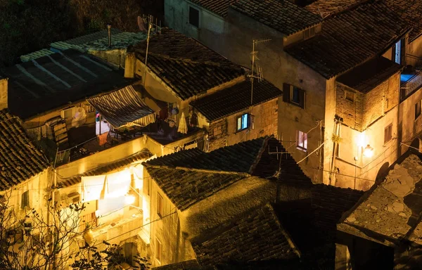 Night Stilo village, Calabria, Italia . — Foto de Stock