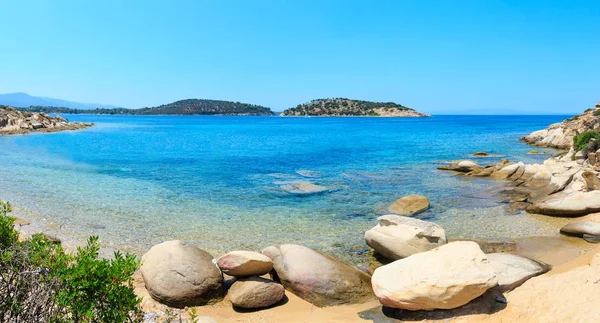 Letní Sithonia pobřeží, Chalkidiki. — Stock fotografie