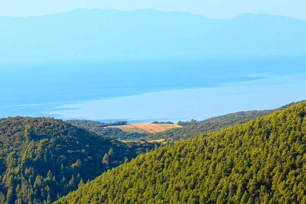 Athos schiereiland oever (Chalkidiki, Griekenland). — Stockfoto