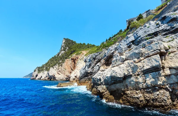 Kust in de buurt van Portovenere, Italië — Stockfoto