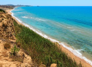 Torre di gaf, Agrigento, Sicilya, İtalya defne deniz