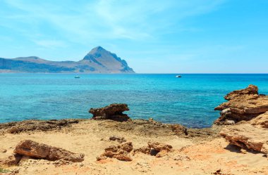 Santa Margherita bay, Macari, Sicilya, İtalya