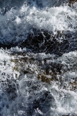 Şelale yakın çekim (doğa arka plan).