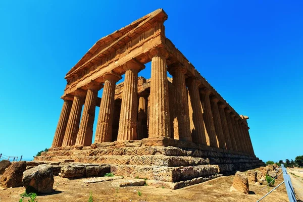 Tapınaklar Vadisi, Agrigento, Sicilya, İtalya — Stok fotoğraf