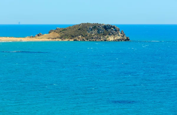 海ビーチ近くロッカ ・ ディ ・ サン ・ ニコラ、アグリジェント、シチリア島、イタリア — ストック写真