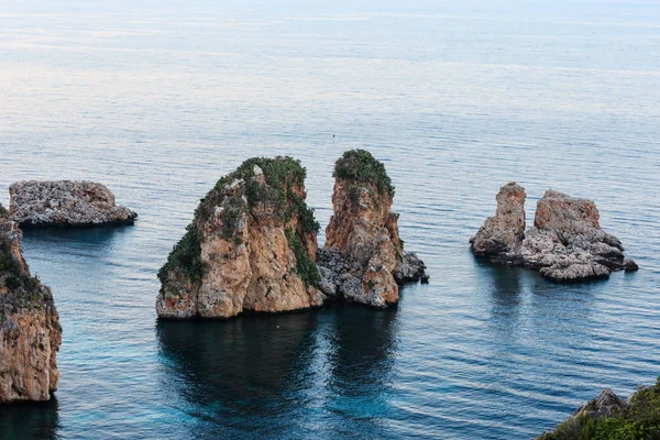 Faraglioni Scopello, Sicilya, İtalya — Stok fotoğraf