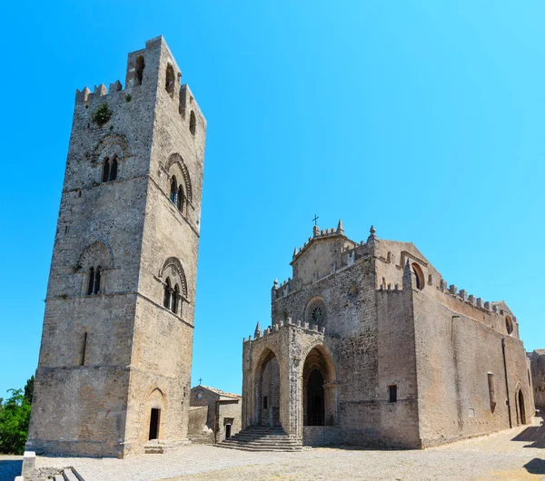 Cathédrale Santa Maria Assunta à Erice, Sicile, Italie . — Photo