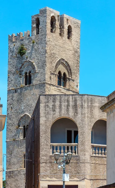 Normandisch kasteel in Erice, Sicilië, Italië — Stockfoto