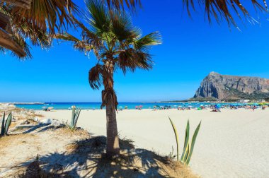 San Vito lo Capo plaj, Sicilya, İtalya