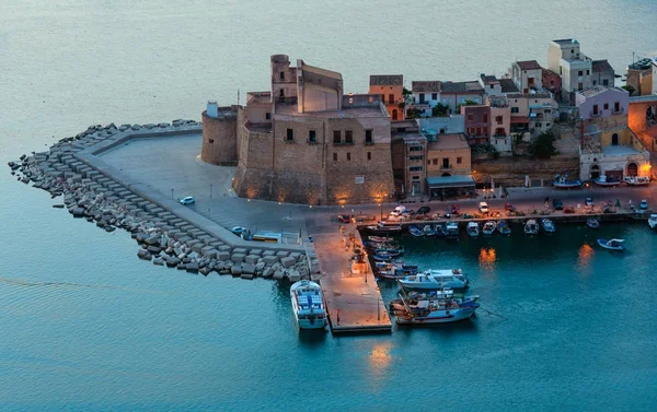 Castellammare del golfo meerbucht, sizilien, italien — Stockfoto