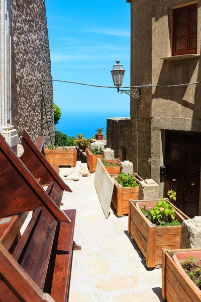 Erice street, Sicília, Itália — Fotografia de Stock