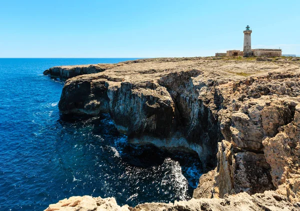 Capo Murro di Porco lighthouse, Syracuse, Sicily, Italy — Stock Photo, Image