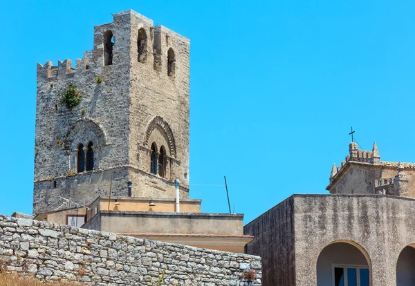 Kathedraal van Santa Maria Assunta in Erice, Sicilië, Italië. — Stockfoto