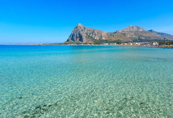 San Vito lo Capo plaj, Sicilya, İtalya — Stok fotoğraf