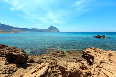 Santa Margherita Beach, Macari, Sicilya, İtalya