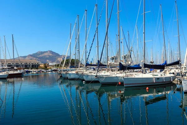 Palerme yacht port Sicile, Italie — Photo