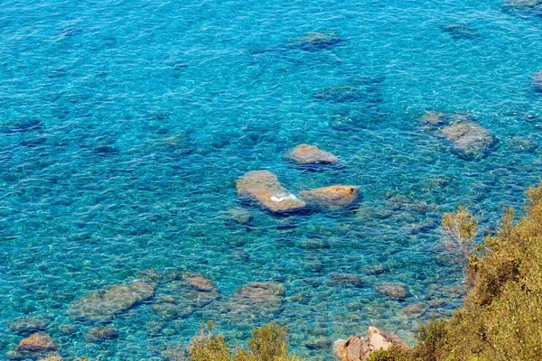 第勒尼安海海风景, 坎帕尼亚, 意大利 — 图库照片