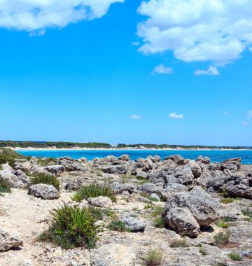 Torre Colimena beach,: Salento, İtalya