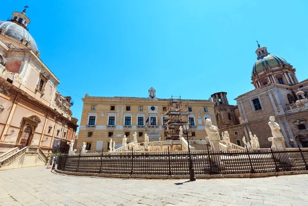 Fontana Pretoria, Palermo, Sicília, Itália — Fotografia de Stock