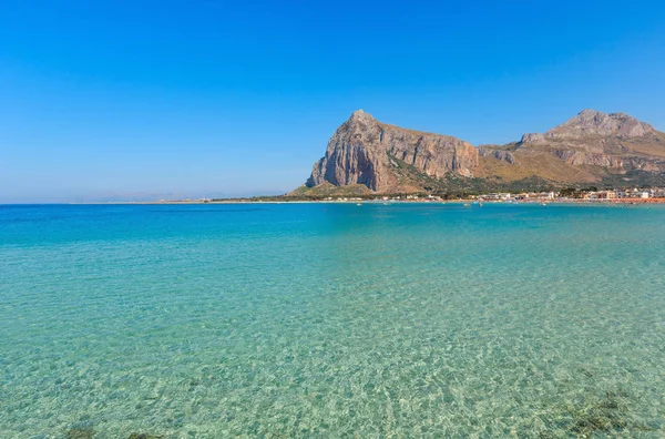 San Vito lo Capo plaj, Sicilya, İtalya — Stok fotoğraf