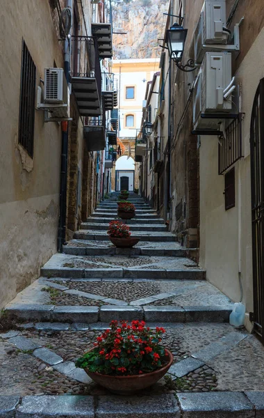 Cefalu stad weergave Sicilië, Italië — Stockfoto