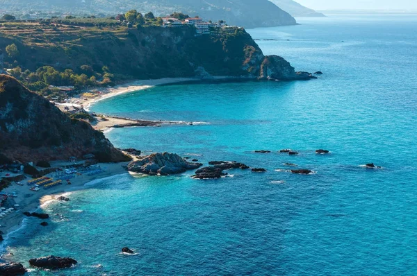 Tyrhénské moře krajinu, Kalábrie, Itálie — Stock fotografie