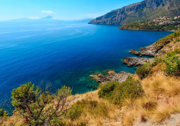 Paisaje del mar Tirreno, Campania, Italia — Foto de Stock