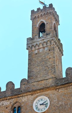 Volterra Palazzo dei Priori, Toskana, İtalya