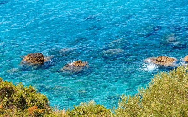 第勒尼安海海风景, 坎帕尼亚, 意大利 — 图库照片