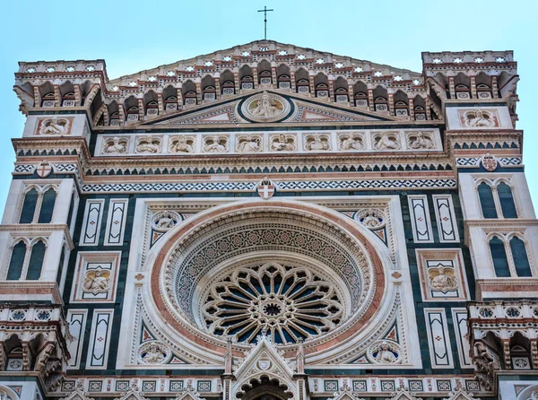 Florence Kathedraal gevel, Toscane, Italië — Stockfoto