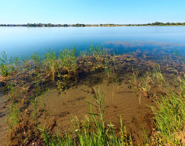 Lago de verano calma orilla apresurada . —  Fotos de Stock