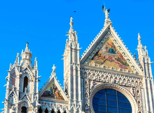 Siena Cathedral facade, Tuscany, Italy — Stock Photo, Image