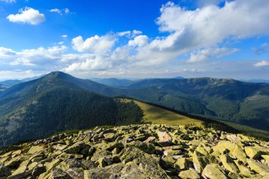 Yaz Karpat Dağ Manzaralı