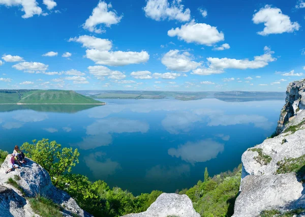 Бакота весенний вид сверху (Украина) ) — стоковое фото