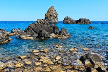 Aci Trezza Faraglioni, Sicily coast