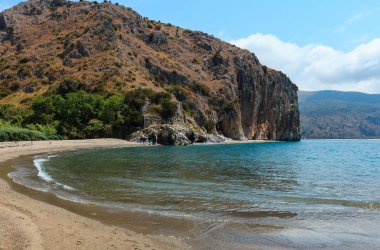 Tiren Denizi manzara, Campania, İtalya