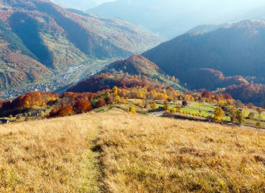 Sonbahar Karpat dağ, Rakhiv, Ukrayna