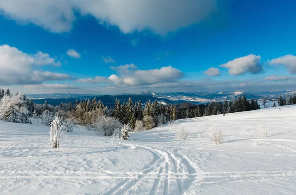 Inverno montanha neve paisagem — Fotografia de Stock