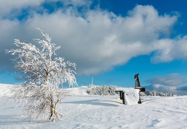 겨울 설 산 풍경 — 스톡 사진